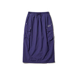 Pintuck Cargo Parachute Skirt