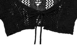 Berin Short Vintage Mesh Knit Cardigan