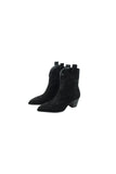 suede short western ankle boots