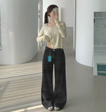 Banding Span Loose Bootcut Fit Denim Pants