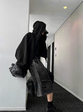 Double Camo & Deep Black Overfit Hood Zip-Up