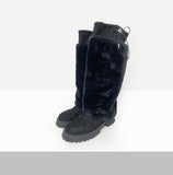 Furmin Suede Fur Heart String Boots