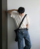 Linen short sleeve cardigan