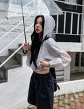 Summer Dot Rain Crop Hood Jumper