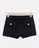 Erel High-Waisted Button Shorts