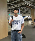 University over T-shirt