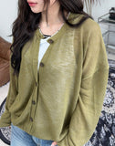 Repel see-through round cardigan