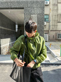 Bold cap windbreaker