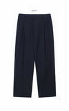 Sharp Linen Wide Banding Pants