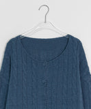 Hensoni cable round cardigan