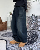 Deon Balloon Banding Denim Pants