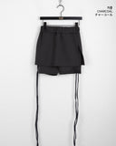 Cantu Slit Strap Banding Skirt Pants