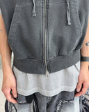 Hens Pigment Hood Zip-Up Vest