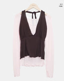 Bton Wavy Halterneck Layered Set