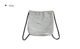 Popo Stripe Fluffy Backpack