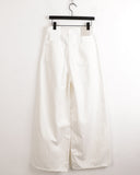 Viant two pin tuck slab cotton long wide pants