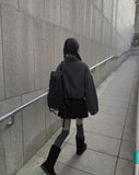 On the padded backpack