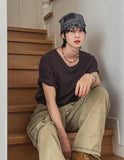 Bailou U-neck box short sleeves