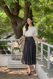 Geullise Pleated Banding Skirt