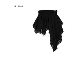 Flan Unbalanced Tiered Lace Skirt