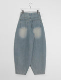 [unisex] Nabobo Washing Balloon Wide Denim Pants