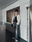 Cora Damage Bootcut Denim Pants