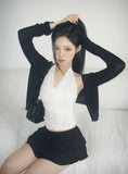 Auti Tencel Open See-through Cardigan