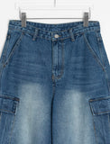 Gus Denim Cargo Bermuda Pants
