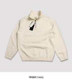 Unisex Cash Soft Knit Half Zip Up