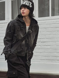 Tyrone Damage Hooded Denim Jacket