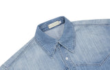 East Gradient Denim Half Shirt