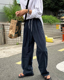 Summer Linen Pintuck Wide Pants