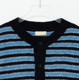 Hairy st color matching cardigan