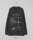 [unisex] Kyla Pigment Printing Over Long Sleeve Tee