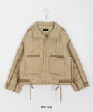 Kurunk color matching quilted padded jumper