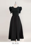 Chels Shirring Short Sleeve Layered One Piece