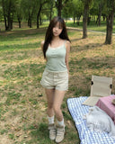 Mots Roll-up Button Shorts