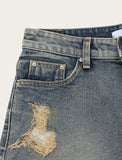 Bohemian Fringed Short Denim Pants