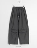 [unisex] Amon Nylon Parachute Banding Wide Pants