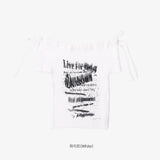 Plimer shirring off-shoulder t-shirt