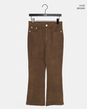 Chahi Brushed Slim Bootcut Corduroy Pants