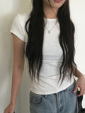 [Planning] Leju Slim Round Cotton Short Sleeve T-Shirt