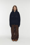 [2-WAY] Nordic Winter Hood Knit Zip-up