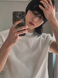 Roll Stand Cut Crop Short Sleeve T-Shirt