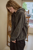 [2-WAY] Jemdenim Patch Pigment Hood Zip-Up