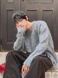 Polup Wool Slit Button Knit