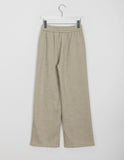 Wigon banding brushed ribbed knit pants