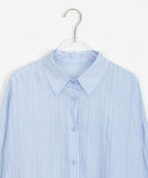 Myoha Tencel Wrinkle Collar Over Shirt