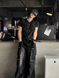 Pigment Short Sleeve Line Hood Zip-Up