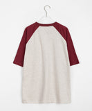 Wans Raglan Color Matching Over Short Sleeve Tee